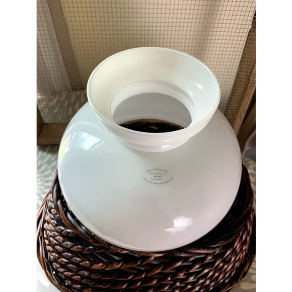 Vintage white milk glass lampshade 7" tall replacement shade - Picture 4 of 10